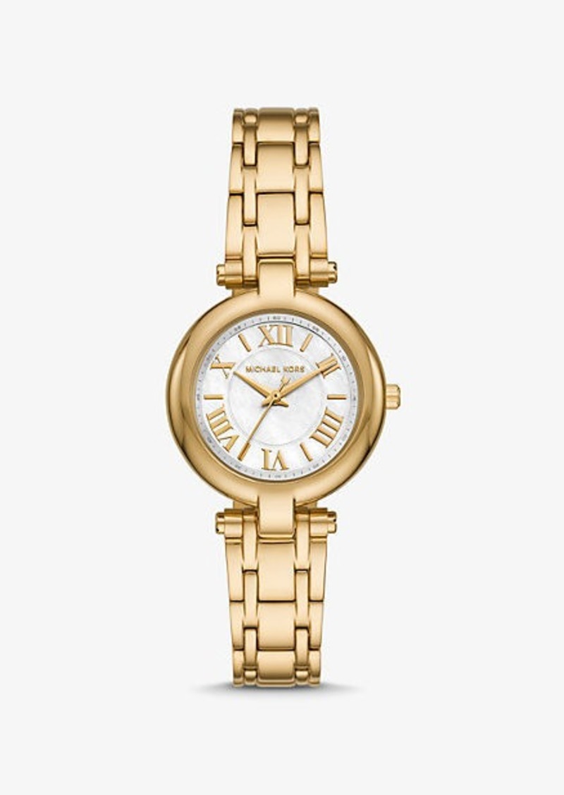 Michael Kors Mini Laney Gold-Tone Watch