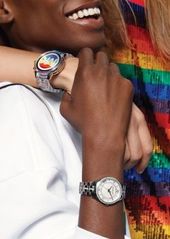 Michael Kors Mini Lauryn Pavé Silver-Tone Watch