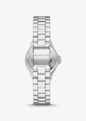 Michael Kors Mini Lennox Pavé Silver-Tone Watch