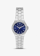 Michael Kors Mini Lennox Pavé Silver-Tone Watch