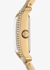 Michael Kors Mini Monroe Pavé Gold-Tone Watch