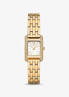 Michael Kors Mini Monroe Pavé Gold-Tone Watch