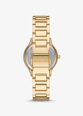Michael Kors Mini Sage Pavé Gold-Tone Watch