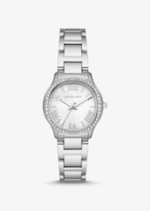Michael Kors Mini Sage Pavé Silver-Tone Watch