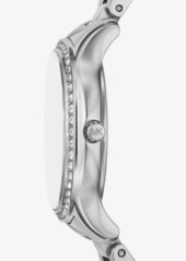 Michael Kors Mini Sage Pavé Silver-Tone Watch