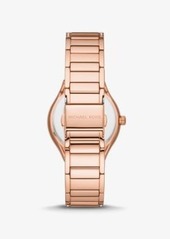 Michael Kors Mini Sylvia Pavé Rose Gold-Tone Watch