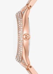 Michael Kors Mini Sylvia Pavé Rose Gold-Tone Watch