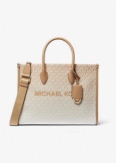 Michael Kors Mirella Medium Ombré Logo Tote Bag