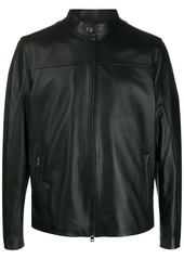 Michael Kors mock-neck biker jacket