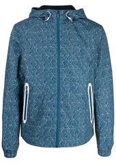 Michael Kors monogram-print hooded jacket