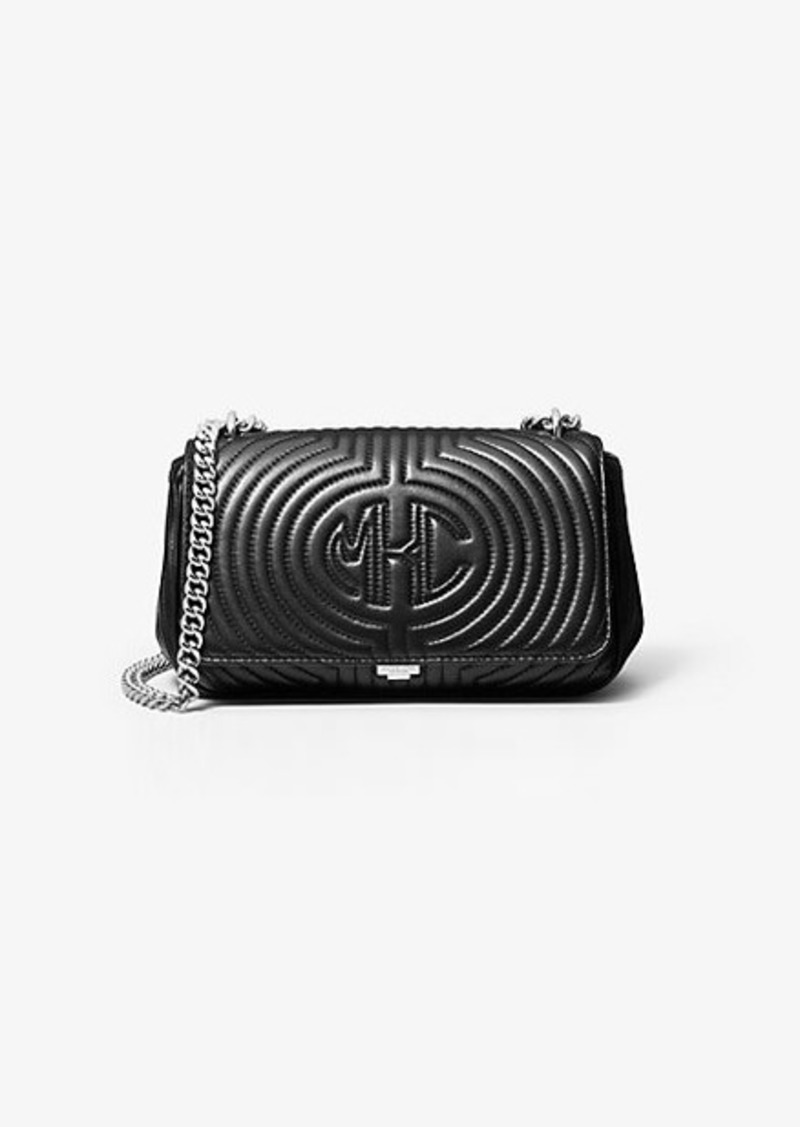 monogramme quilted leather shoulder bag