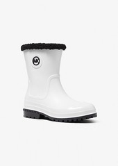Michael Kors Montaigne Faux Shearling-Lined PVC Rain Boot