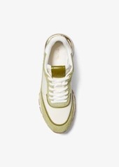 Michael Kors Nova Suede and Nylon Trainer