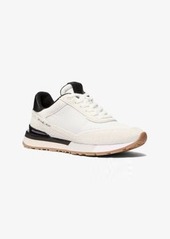 Michael Kors Nova Suede and Nylon Trainer