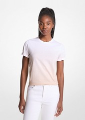 Michael Kors Ombré Logo Organic Cotton Jersey T-Shirt