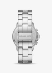 Michael Kors Oversized Brynn Pavé Silver-Tone Watch