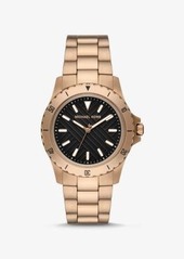 Michael Kors Oversized Everest Beige Gold-Tone Watch