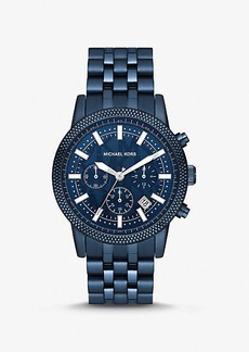 Michael Kors Oversized Hutton Navy-Tone Watch