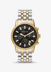 Michael Kors Oversized Hutton Two-Tone Watch