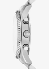 Michael Kors Oversized Lexington Silver-Tone Watch