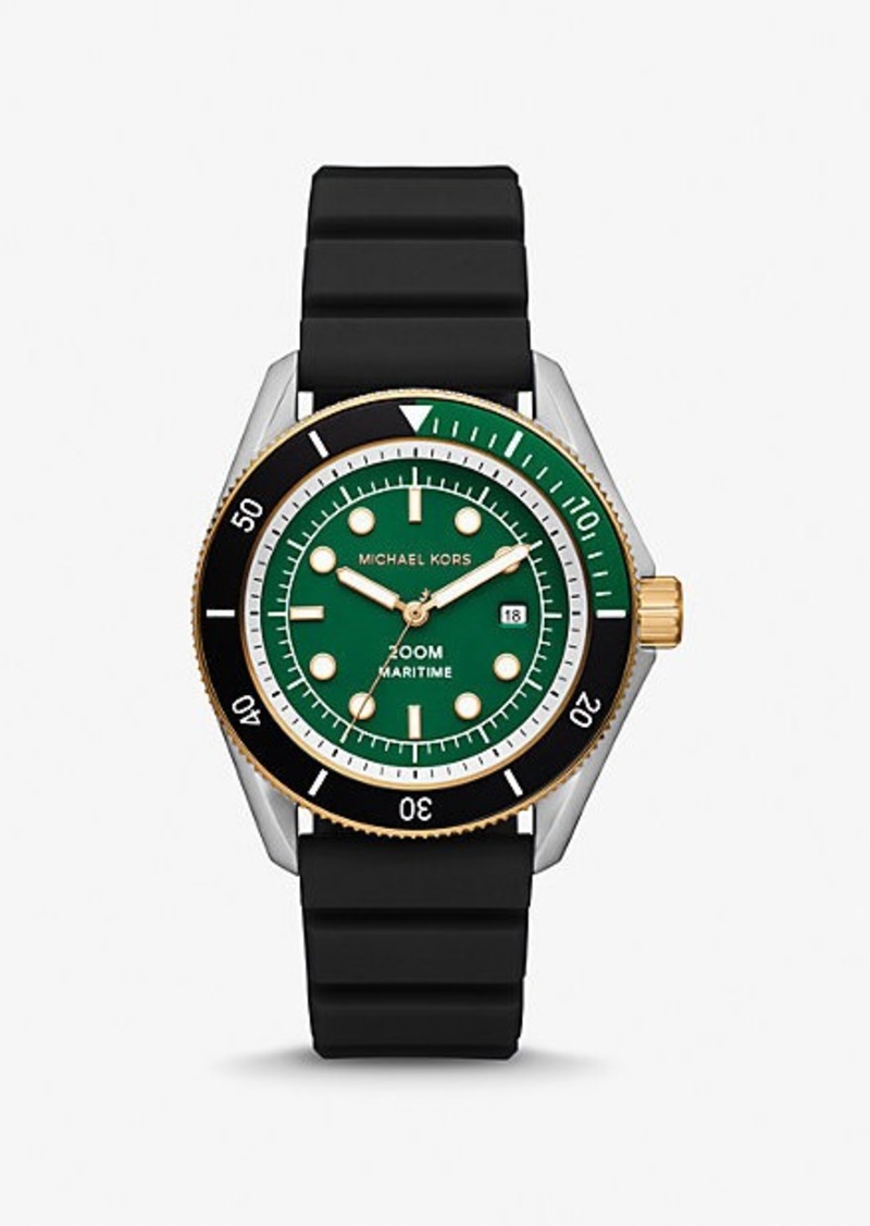 Michael Kors Oversized Maritime Silicone Watch
