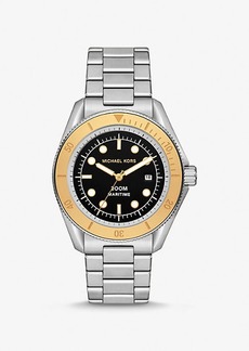 Michael Kors Oversized Maritime Silver-Tone Watch