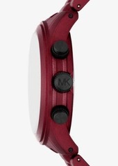 Michael Kors Oversized Runway Red-Coated Watch