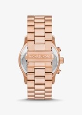 Michael Kors Oversized Runway Rose Gold-Tone Watch