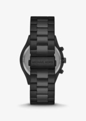 Michael Kors Oversized Slim Runway Black-Tone Watch