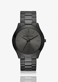 Michael Kors Oversized Slim Runway Black-Tone Watch