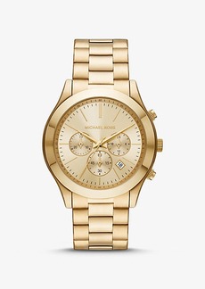 Michael Kors Oversized Slim Runway Gold-Tone Watch
