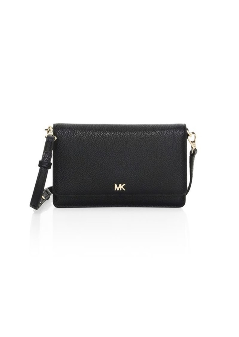 michael kors pebbled leather crossbody