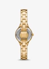 Michael Kors Mini Aspyn Pavé Gold-Tone Watch