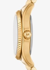 Michael Kors Petite Lexington Pavé Gold-Tone Watch
