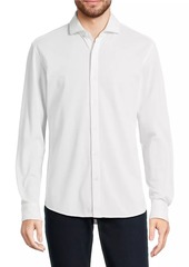 Michael Kors Pique Long-Sleeve Shirt