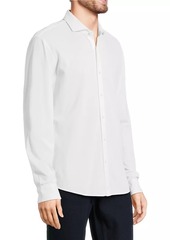 Michael Kors Pique Long-Sleeve Shirt