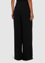 Michael Kors Pleated Wool Serge Slouchy Wide Pants