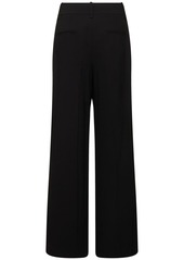 Michael Kors Pleated Wool Serge Slouchy Wide Pants