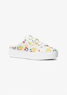 Michael Kors Poppy Fruit Print Logo Slip-On Sneaker