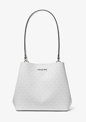 Michael Kors Pratt Medium Signature Logo Shoulder Bag