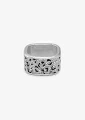 Michael Kors Precious Metal-Plated Brass and Enamel Leopard Pavé Ring