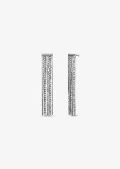 Michael Kors Precious Metal-Plated Brass Pavé Chain Drop Earrings