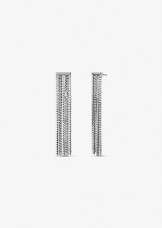 Michael Kors Precious Metal-Plated Brass Pavé Chain Drop Earrings