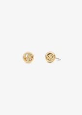 Michael Kors Precious Metal-Plated Brass Pavé Logo Engraved Jewelry Gift Set