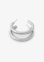Michael Kors Precious Metal-Plated Brass Small Hoop Earrings