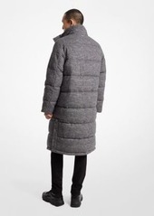 Michael Kors Prince Of Wales Quilted Puffer Coat