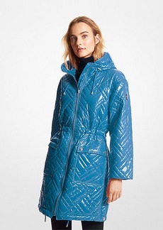 Michael Kors Quilted Ciré Nylon Puffer Coat