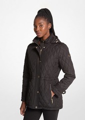 Michael Kors Quilted Hooded Jacket