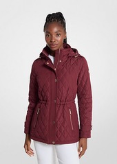 Michael Kors Quilted Hooded Jacket