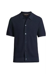 Michael Kors Racked Stitch Button-Front Shirt